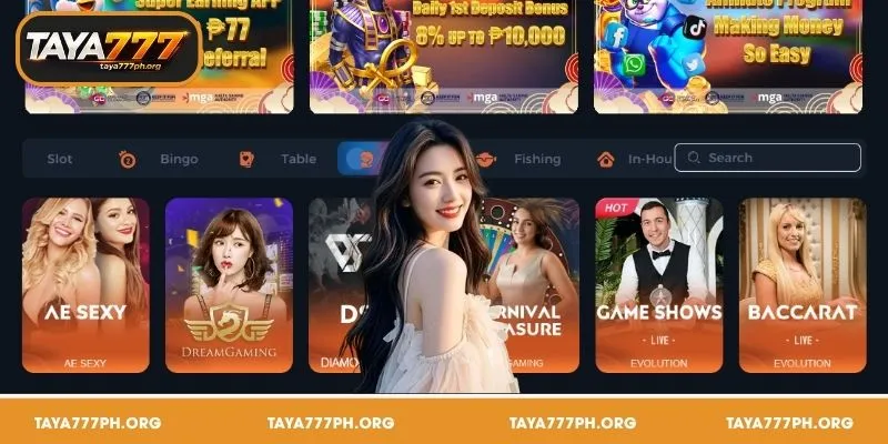 Live Casino ng TAYA777 ay nagbibigay ng tunay na casino experience sa TAYA777